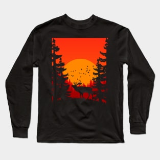 deer in the forest Long Sleeve T-Shirt